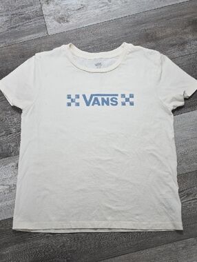 Vans | Sketchy Past Premium Checkered Logo Graphic 100% Cotton Tee Shirt Sz Lg